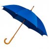 Deštník modrý AUTOMATIC s dřevěnou rukojetí