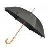 Deštník šedý AUTOMATIC s dřevěnou rukojetí
