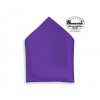 Společenský kapesníček fialový saténový 20 x 20 cm - kapesníček do saka