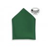 Společenský kapesníček smaragdově zelený saténový 20 x 20 cm - kapesníček do saka