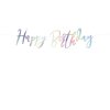 Baner Happy Birthday iridiscetní 16,5x62cm