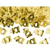 Narozeninové konfety 40! zlaté 15 x 10 mm 15g