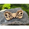 Motýlek Chester Wood 13,5 x 6 cm 3D tisk + příměs dřevo
