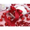Dekorační srdíčka rudá 30 ks - dekorace červená srdce na svatební tabuli