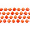 Dekorační krystalová girlanda  18 mm mandarinkově oranžová 1 m - Girlandy na svatební výzdobu