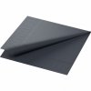 Papírový ubrousek Duni 33 cm x 33 cm černý 20 ks - třívrstvé ubrousky na slavnostní svatební tabuli