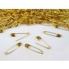Spínací špendlíky zlaté 20 ks - špendlíčky na svatební vývazky