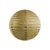 Lampion zlatý 25 cm - Velké svatební kulaté lampiony k dekoraci