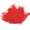 Dekorační peří červené 20 ks - ozdobná peříčka