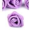 Růžička pěnová fialová lila průměr cca 40 mm 10 ks - dekorační pěnové růže