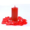 Svíčka válec červená 60mm x 120 mm - svíčky na slavnostní svatební stůl