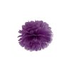 Pom-poms tmavě purpurově fialový 25 cm 1 ks - dekorace pom-pomy svatební výzdoba sálu