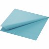 Papírový ubrousek Duni 33 cm x 33 cm světle tyrkysově modrý 20 ks - třívrstvé ubrousky na slavnostní svatební tabuli