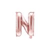 Fóliový balónek písmeno N růžovozlaté