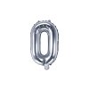 Fóliový balónek písmeno O stříbrné