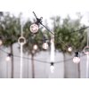 Světelný řetěz černý RETRO žárovky LED - světýlka na svatební výzdobu a dekoraci