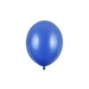 Balónek modrý metalický  27 cm 50 ks - modré nafukovací metalické svatební balónky na party, oslavu, svatbu