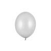 Balónek stříbrný metalický  27 cm 10 ks - stříbrné nafukovací metalické svatební balónky na party, oslavu, svatbu
