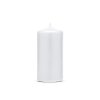 Svíčka válec bílá perleťová 60mm x 120 mm - svíčky na slavnostní svatební stůl