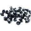 Dekorační krystaly černé 50 ks - Krystalky dekorace na svatební tabuli