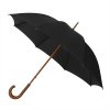 Deštník černý ECO pro ženicha s dřevěnou rukojetí
