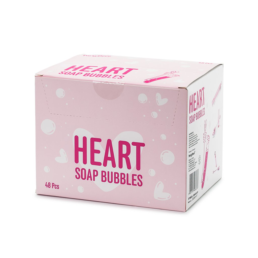 Svatební bublifuk se srdíčkem bílý