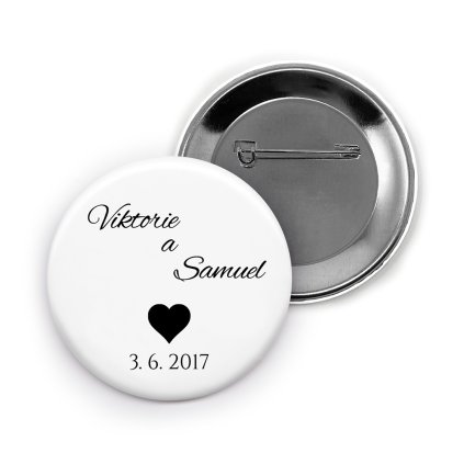 Svatební placka No. 17