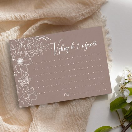 Vzkaz k prvnímu výročí No. 15 (Papír Strukturovaný papír 300 g/m²)