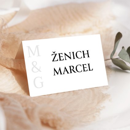 Jmenovky ke svatebnímu stolu No. 32