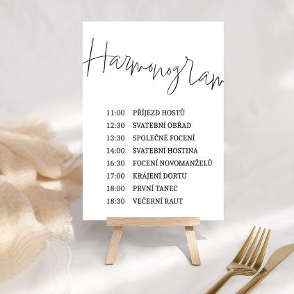 Harmonogram svatebního dne No. 20