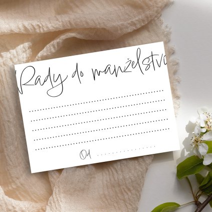 Rady do manželství No. 20