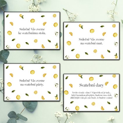 Kartičky ke svatebnímu oznámení No. 11