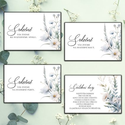 Kartičky ke svatebnímu oznámení No. 9