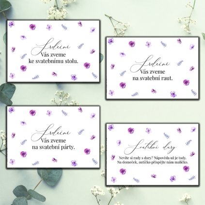 Kartičky ke svatebnímu oznámení No. 61