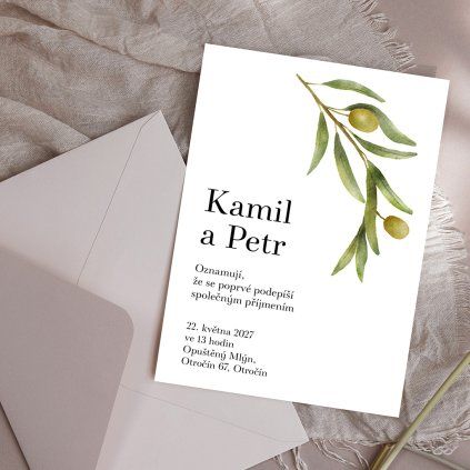 Svatební oznámení No. 62