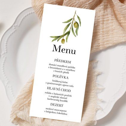 Svatební menu No. 62