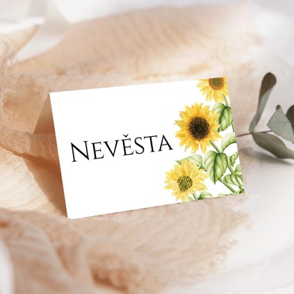 Jmenovky ke svatebnímu stolu No. 14