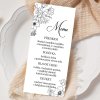 Svatební menu No. 15 (Papír Strukturovaný papír 300 g/m²)