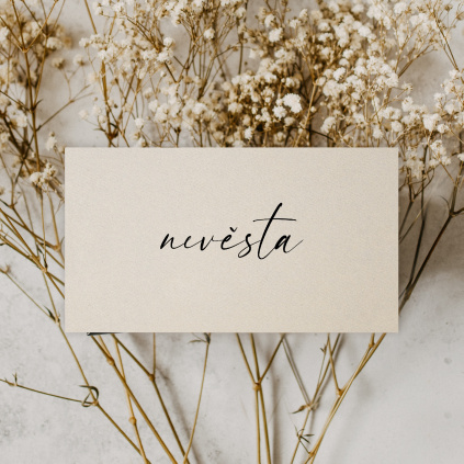 Svatební jmenovka #5  Doplněk pro svatební tabuli.