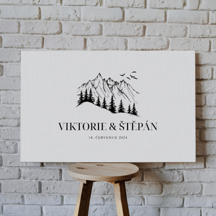 Obraz na malířském plátně 006  Lásku, kterou si pověsíte na zeď.