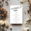 Svatební MENU - 002  Svatební tabule vyladěná k dokonalosti
