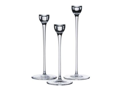 Sada svícnů sklo  (cena při znehodnocení: 400 Kč/sada)