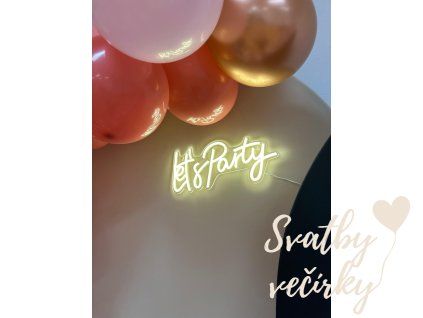 Neonový nápis  (cena při znehodnocení: 500 Kč/set)
