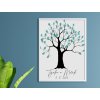 Svatebni strom se srdcem jednoduchy 1otisky