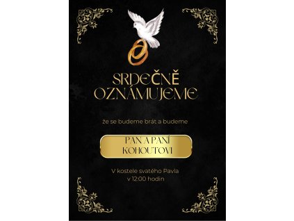 Svatební oznámení Návrh 15