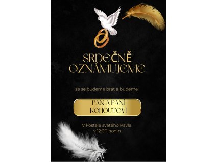 Svatební oznámení Návrh 17