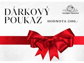 Dárkový poukaz - hodnota 1500,-