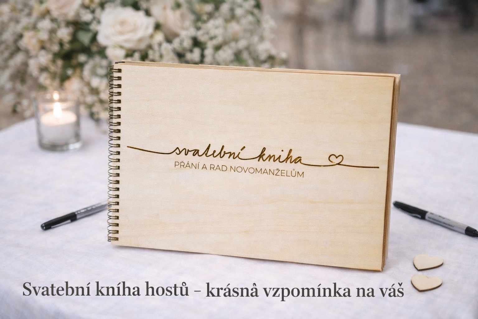 Svatební kniha hostů – krásná vzpomínka na váš svatební den