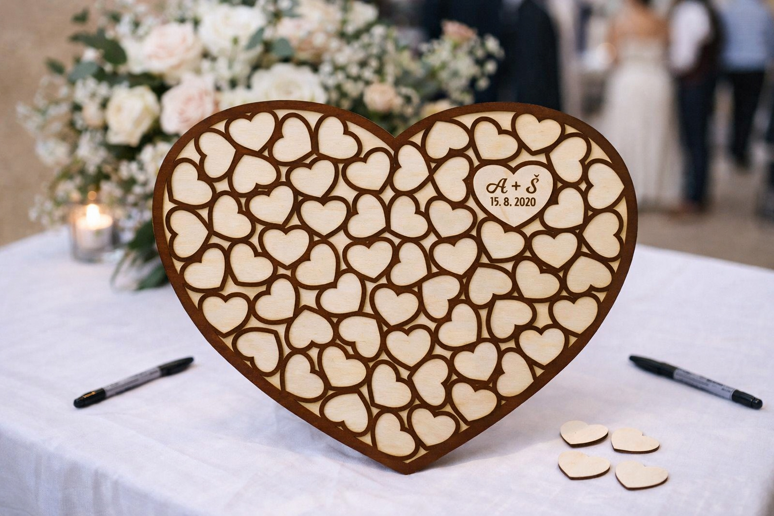 Svatební stromy na podpisy hostů