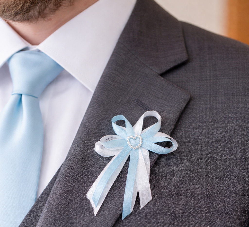 Svatební vývazky – kdo je nosí a kam se připínají